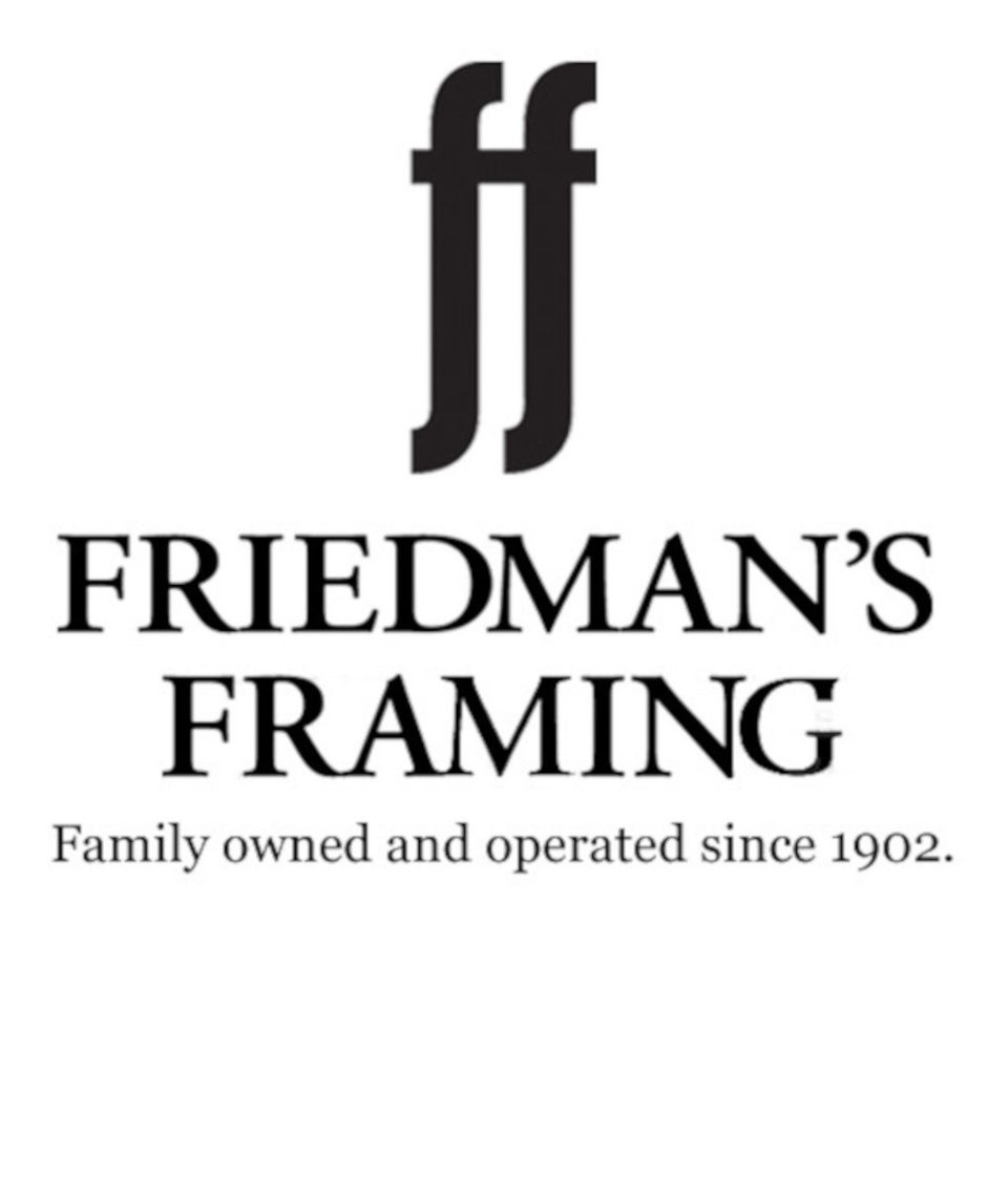 Friedman's Framing logo with a double f monogram and the line Family owned and operated since 1902