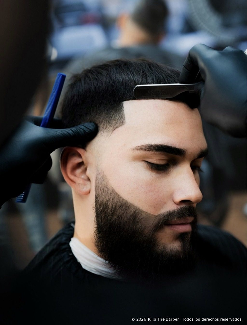 A finished haircut by Tulpi The Barber