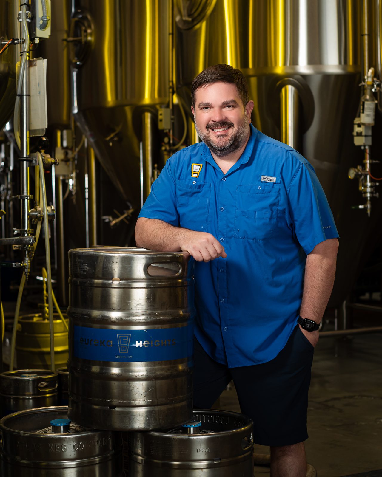 A brewery owner photographed by Douglas N. Burns