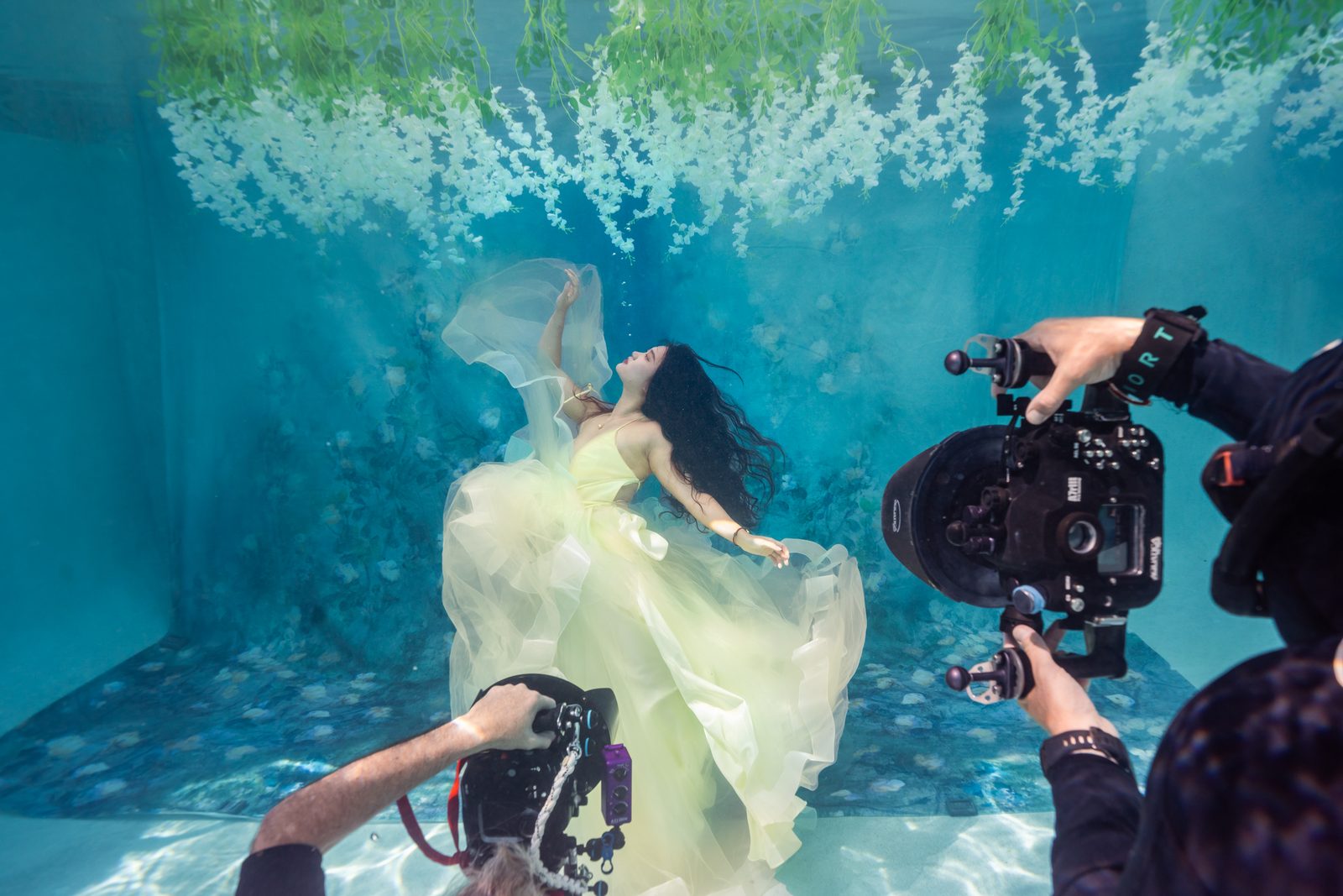 An underwater portrait by Water Bear Photography