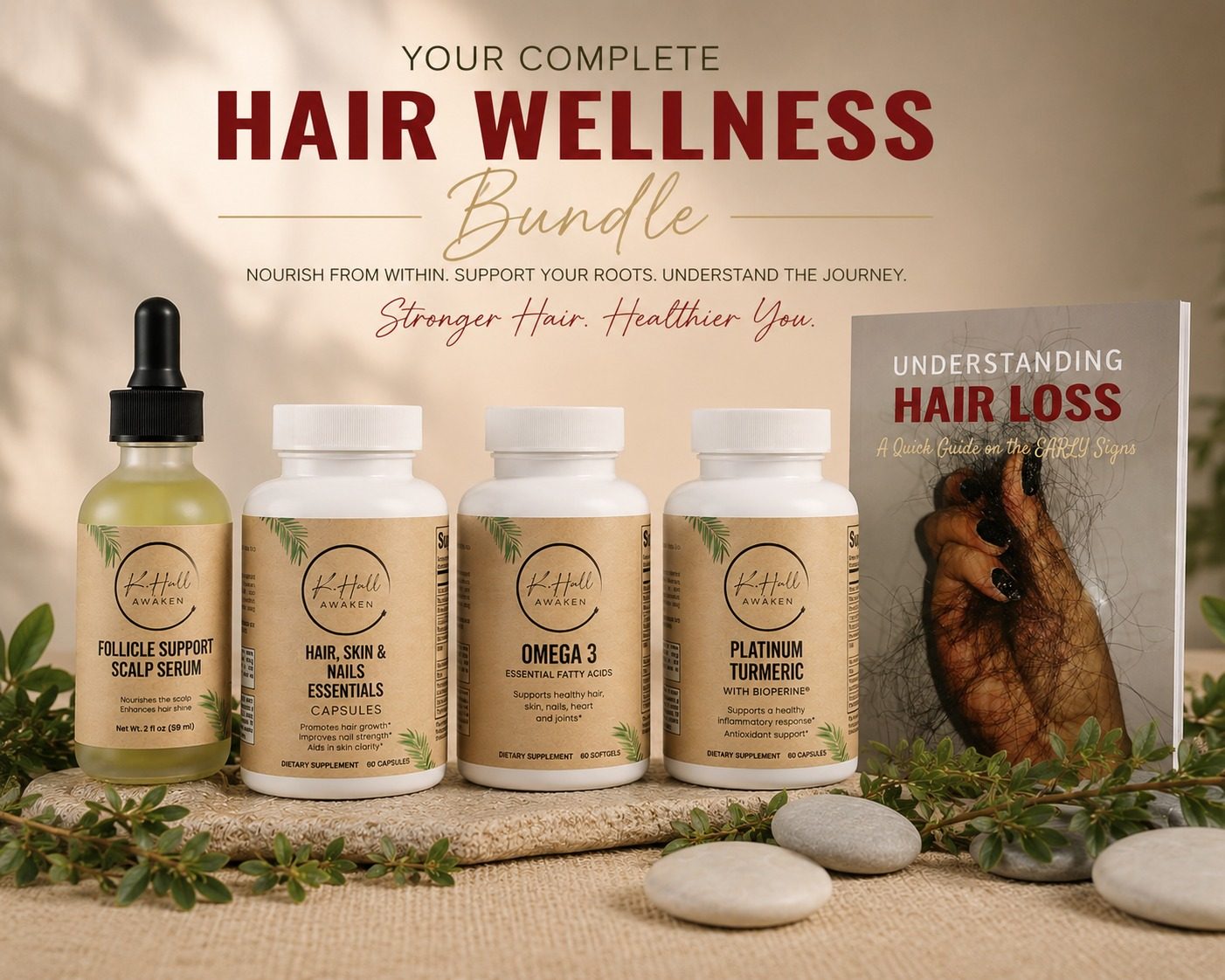 The K. Hall complete hair wellness bundle