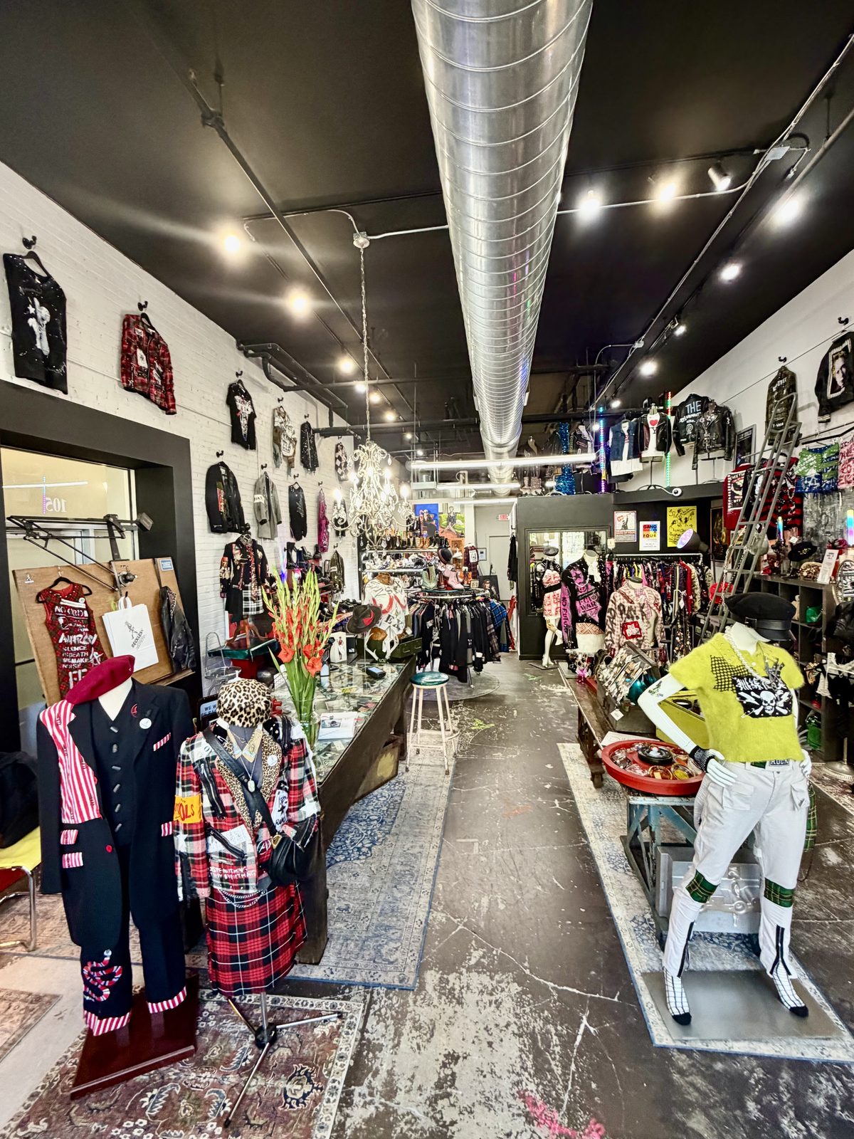 Inside the Reckless Swagger shop in downtown St. Paul, racks of one-of-one clothing and mannequins
