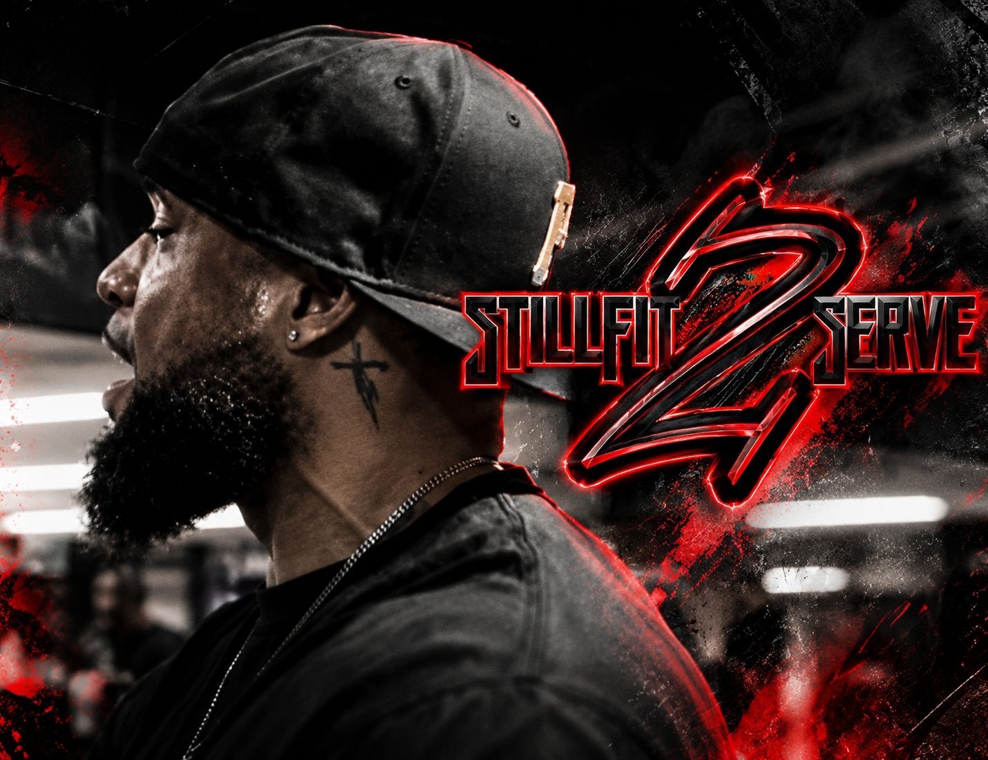 Still Fit 2 Serve key art: Coach Timothy Chambers in profile beside the red Still Fit 2 Serve logo